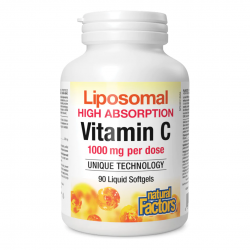 ЛИПОЗОМЕН ВИТАМИН Ц 500мг капсули 90бр НАТУРАЛ ФАКТОРС | LIPOSOMAL VITAMIN C 500mg softgels 90s NATURAL FACTORS