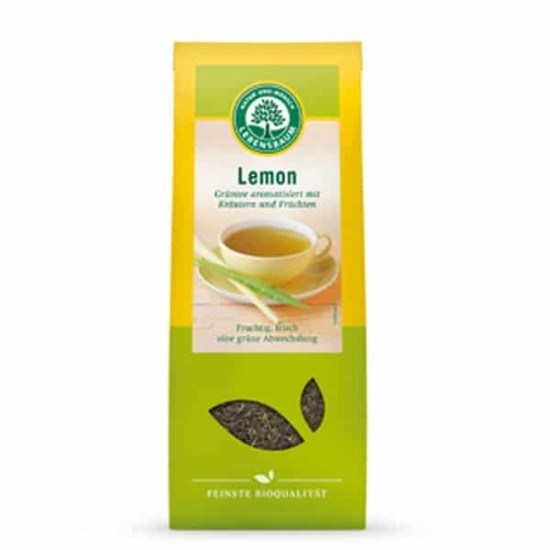 БИО Зелен чай с Лимон, насипен 75гр ЛЕБЕНСБАУМ | BIO Green tea with Lemon, loose 75g LEBENSBAUM