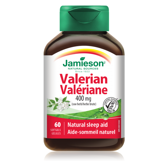 ВАЛЕРИАНА 400мг софтгел капсули 60бр ДЖЕЙМИСЪН | VALERIAN 400mg softgel caps 60s JAMIESON