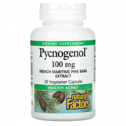 ПИКНОГЕНОЛ 100мг капсули 30бр НАТУРАЛ ФАКТОРС | PYCNOGENOL 100mg capsules 30s NATURAL FACTORS