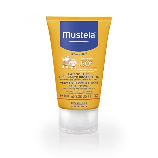 МУСТЕЛА SPF50+ Слънцезащитен лосион 100мл | MUSTELA SPF50+ Sun lotion 100ml