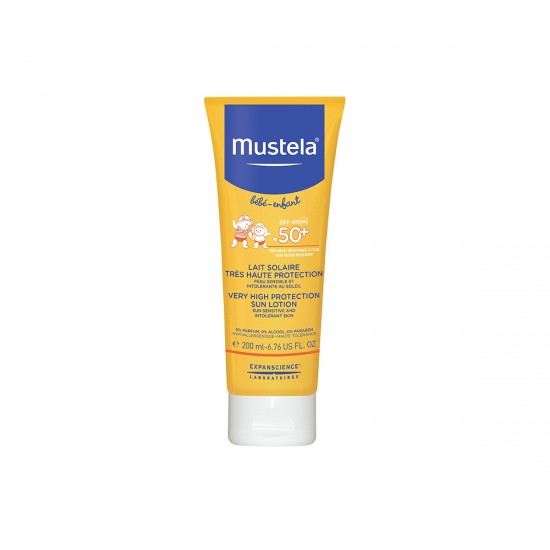 МУСТЕЛА SPF50+ Слънцезащитен лосион 200мл | MUSTELA SPF50+ Sun lotion 200ml