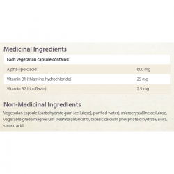 АЛФА ЛИПОЕВА КИСЕЛИНА 600мг 60 капсули НАТУРАЛ ФАКТОРС | ALPHA LIPOIC ACID 600mg 60 veggie capsules NATURAL FACTORS