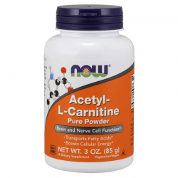 АЦЕТИЛ Л-КАРНИТИН ПРАХ 85 гр. НАУ ФУУДС | ACETYL L-CARNITINE powder 85 g NOW FOODS