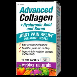 КОЛАГЕН с ХИАЛУРОНОВА КИСЕЛИНА и БОР каплети 40бр УЕБЪР НАТУРАЛС | ADVANCED COLLAGEN with HYALURONIC ACID AND BORON caplets 40s WEBBER NATURALS