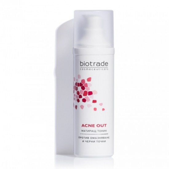 МАТИРАЩ ТОНИК ЗА ЛИЦЕ 60мл АКНЕ АУТ БИОТРЕЙД | MATTIFYING FACE LOTION 60ml ACNE OUT BIOTRADE