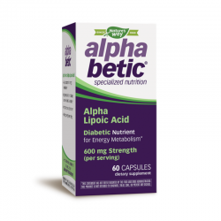 АЛФАБЕТИК АЛФА ЛИПОЕВА КИСЕЛИНА 200мг х 60 капсули НЕЙЧЪР‘С УЕЙ | ALPHABETIC ALPHA LIPOIC ACID 200mg 60s caps NATURE'S WAY