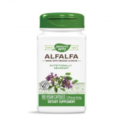 ЛЮЦЕРНА (МЛАДИ СКРЪКОВЕ) 405мг капсули 100 бр. НЕЙЧЪР‘С УЕЙ | ALFALFA (LEAF) veg. caps 100s NATURE'S WAY
