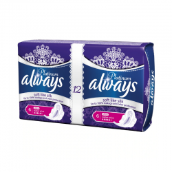 Дамски превръзки супер плюс 2 x 6бр ОЛУЕЙС ПЛАТИНУМ | Sanitary towels with wings, super plus 2 x 6s ALWAYS PLATINUM