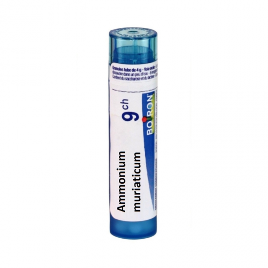 АМОНИУМ МУРИАТИКУМ 9CH гранули 4гр. БОАРОН | AMMONIUM MURIATICUM 9CH pillules 4g BOIRON