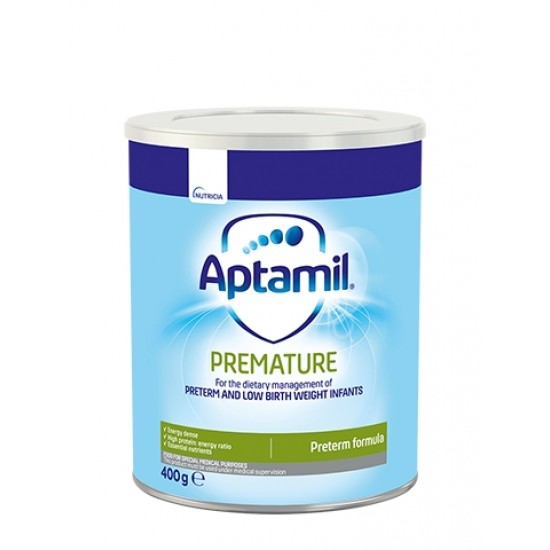 АПТАМИЛ ПРЕМАТЮЪР с Pronutra+ Мляко за недоносени бебета 0+ месеца 400гр. | APTAMIL PREMATURE with Pronutra+ Infant formula 0+ 400g