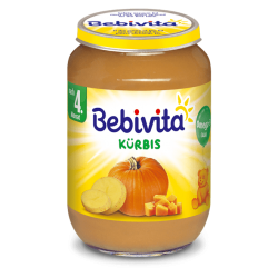 БЕБИВИТА Пюре от Тиква 4+ м. 190гр. | BEBIVITA Pumpkin puree 4+ 190g