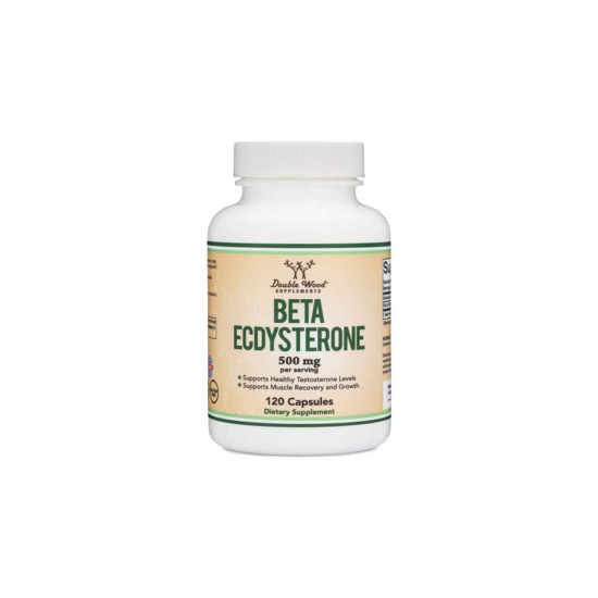 Бета екдистерон капсули 500 мг x 120 бр Дабъл Ууд | Beta ecdysterone caps 500 mg x 120 s Double Wood