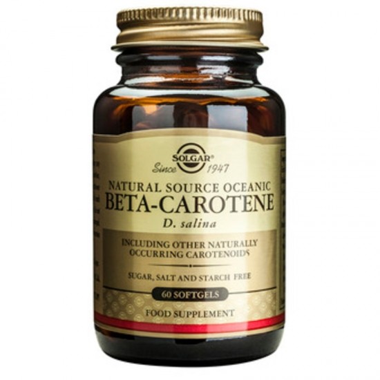 БЕТА-КАРОТЕН 7мг меки капсули 60бр. СОЛГАР | BETA-CAROTENE 7mg softgels 60s SOLGAR