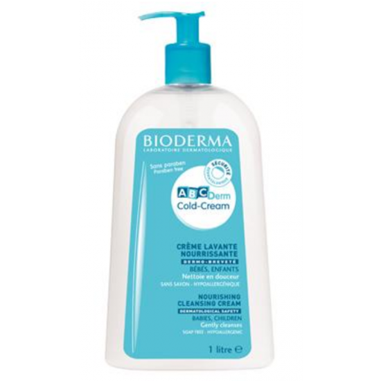 БИОДЕРМА АБЦ ДЕРМ Колд крем лавант за измиване 1л | BIODERMA ABCDerm Cold-cream crème lavante 1l