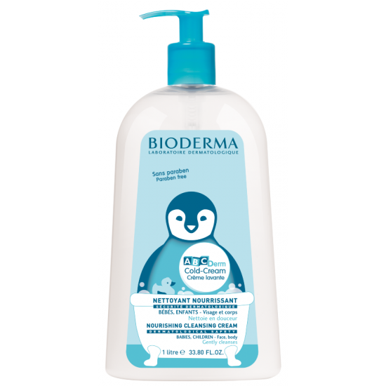 БИОДЕРМА АБЦ ДЕРМ Колд крем лавант за измиване 1л | BIODERMA ABCDerm Cold-cream crème lavante 1l