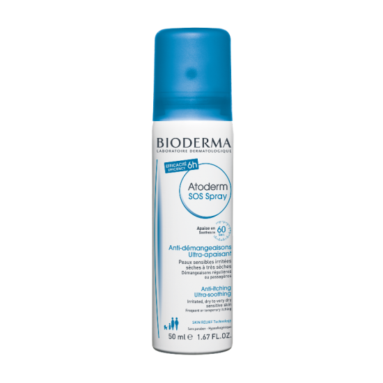 БИОДЕРМА АТОДЕРМ SOS спрей против сърбеж и дразнене по кожата 50мл | BIODERMA ATODERM SOS spray 50ml