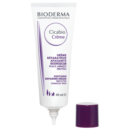 БИОДЕРМА ЦИКАБИО + Крем за раздразнена и увредена кожа 40мл | BIODERMA CICABIO Crème 40ml