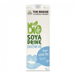 ДЪ БРИДЖ БИО Соева напитка Натурална БЕЗ ГЛУТЕН 1л | THE BRIDGE BIO Soya drink Natural GLUTEN FREE 1l