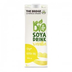 ДЪ БРИДЖ БИО Соева напитка с Ванилия БЕЗ ГЛУТЕН 1л | THE BRIDGE BIO Soya drink with Vanilla GLUTEN FREE 1l