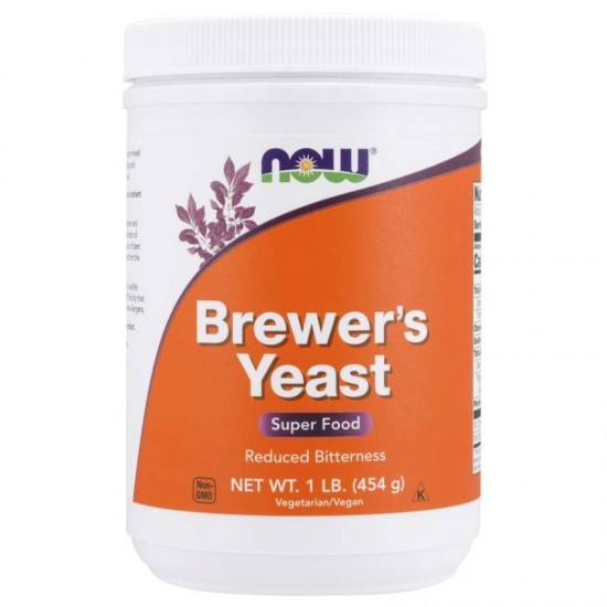 БИРЕНА МАЯ НЕГОРЧИВА прах 454г НАУ ФУУДС | BREWER'S YEAST DEBITTERED pwd 454g NOW FOODS