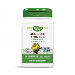 БЛАГОСЛОВЕН ТРЪН (ПРЕСЕЧКА) 390мг капсули 100 бр. НЕЙЧЪР‘С УЕЙ | BLESSED THISTLE 390mg veg. caps 100s NATURE'S WAY