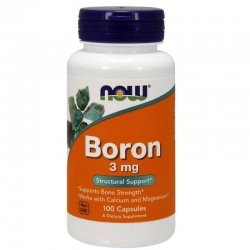 БОР 3мг капс. 100бр НАУ ФУУДС | BORON 3mg caps. 100s NOW FOODS