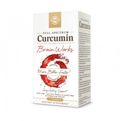 БРЕЙН УЪРКС ПЪЛЕН СПЕКТЪР КУРКУМА капсули x 60бр СОЛГАР | BRAINWORKS FULL SPECTRUM CURCUMIN licaps x 60s SOLGAR