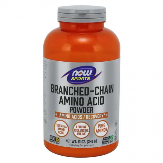 БЦАА АМИНОКИСЕЛИНИ С РАЗКЛОНЕНА ВЕРИГА прах 340гр НАУ ФУУДС | BRANCHED CHAIN AMINO ACIDS pwd 340g NOW FOODS