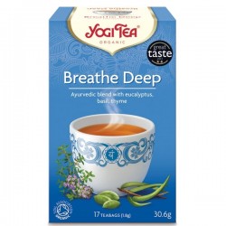 ЙОГИ ОРГАНИК БИО Аюрведичен чай "За дишането", пакетчета 17бр | YOGI ORGANIC BIO Ayurvedic tea blend "Breathe deep" teabags 17s