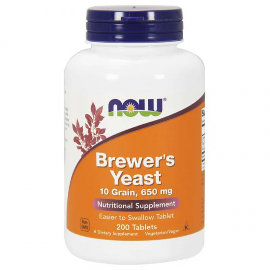 БИРЕНА МАЯ 650 мг таб. 200бр НАУ ФУУДС | BREWER'S YEAST 650 mg tab. 200s NOW FOODS