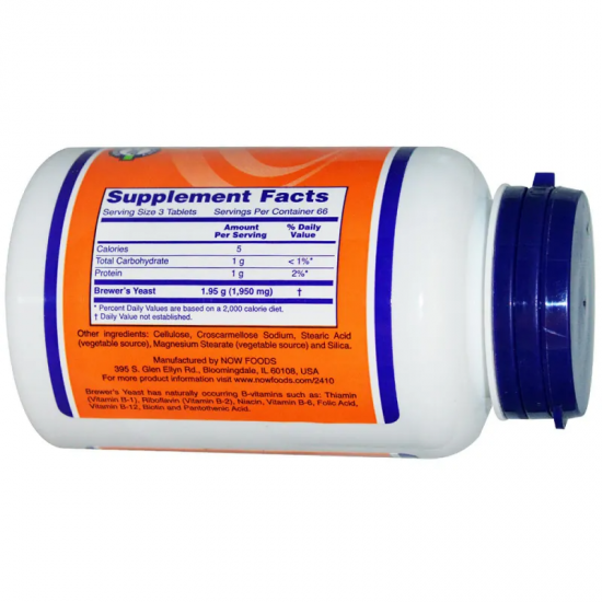 БИРЕНА МАЯ 650 мг таб. 200бр НАУ ФУУДС | BREWER'S YEAST 650 mg tab. 200s NOW FOODS