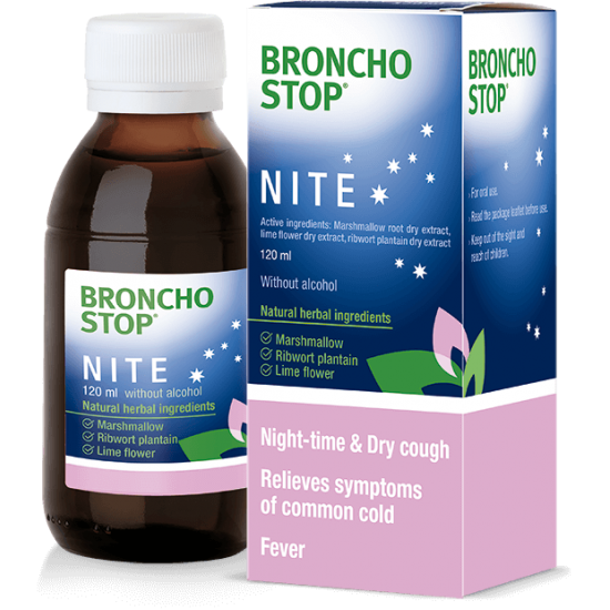 БРОНХОСТОП НАЙТ сироп 150мл | BRONCHOSTOP NITE syrup 150ml