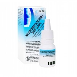 КСИЛОМЕТАЗОЛИН капки за нос 0,05% 10мл ПОЛФАРМА / XYLOMETAZOLINE nose drops 0.05% 10ml POLPHARMA
