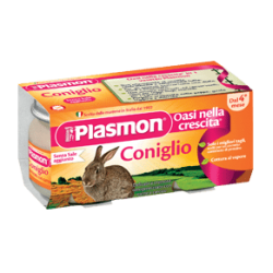 ПЛАЗМОН Пюре Заешко месо 4+ 2x80гр | PLASMON Coniglio 4+ 2x80g