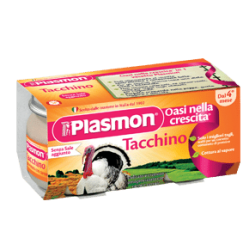 ПЛАЗМОН Пюре Пуешко месо 4+ 2x80гр | PLASMON Tacchino 4+ 2x80g