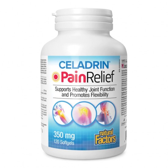 ЦЕЛАДРИН Против болки в ставите 350мг 120 капсули НАТУРАЛ ФАКТОРС | CELADRIN PAIN RELEAF 350mg 120 softgels NATURAL FACTORS 
