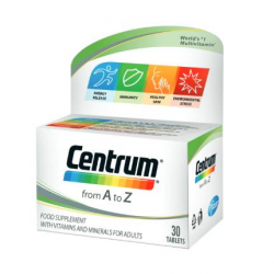 ЦЕНТРУМ Мултивитамини А-З ПФАЙЗЕР х 30 таблетки | CENTRUM A-Z PFIZER x 30 tabs