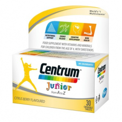 ЦЕНТРУМ ДЖУНИЪР ПРО ПФАЙЗЕР х 30 таблетки | CENTRUM JUNIOR PRO PFIZER x 30 tabs