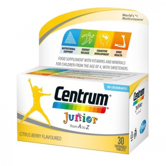 ЦЕНТРУМ ДЖУНИЪР ПРО ПФАЙЗЕР х 30 таблетки | CENTRUM JUNIOR PRO PFIZER x 30 tabs