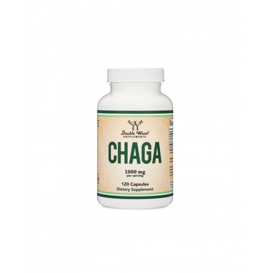 Чага капсули x 120 бр Дабъл Ууд | Chaga caps x 120 s Double Wood