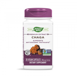 ЧАГА 480мг 30 бр. вег. капс. НЕЙЧЪР‘С УЕЙ | CHAGA 480mg 30s veg caps NATURE'S WAY
