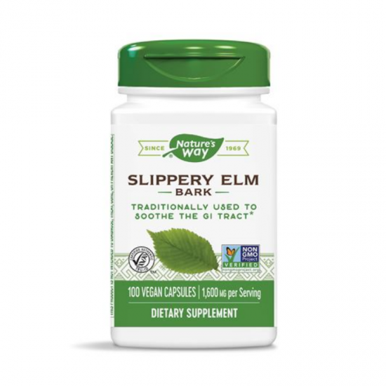 ЧЕРВЕН БРЯСТ (КОРА) 400мг капсули 100 бр. НЕЙЧЪР‘С УЕЙ | SLIPPERY ELM (BARK) 400mg veg. caps 100s NATURE'S WAY