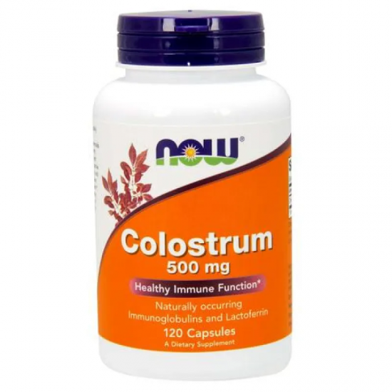 КОЛАСТРА 500мг капсули 120 бр. НАУ ФУУДС | COLOSTRUM 500mg caps 120s NOW FOODS
