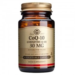 КОЕНЗИМ Q-10 30мг растителни капсули 30бр СОЛГАР | COENZYME Q-10 30mg veg. caps 30s SOLGAR