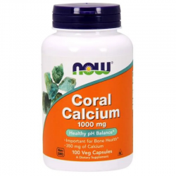 КОРАЛ КАЛЦИЙ 1000мг капс 100бр НАУ ФУУДС | CORAL CALCIUM 1000mg caps. 100s NOW FOODS