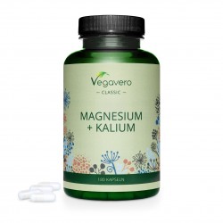 Магнезий + Калий капсули x 180 бр ВЕГАВЕРО | Magnesium + Kalium caps x 180 s VEGAVERO 