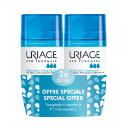 ЮРИАЖ Дезодорант рол-он ЕКСТРА СИЛЕН 2 x 50мл ПРОМО ПАКЕТ | URIAGE Gentle deodorant POWER 2 x 50ml