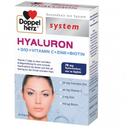 ХИАЛУРОН 30 капсули ДОПЕЛХЕРЦ СИСТЕМ | HYALURON 30 caps DOPPELHERZ SYSTEM