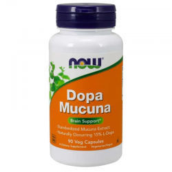 ДОПА МУКУНА капсули 90 бр. НАУ ФУУДС | DOPA MUCUNA caps 90s NOW FOODS